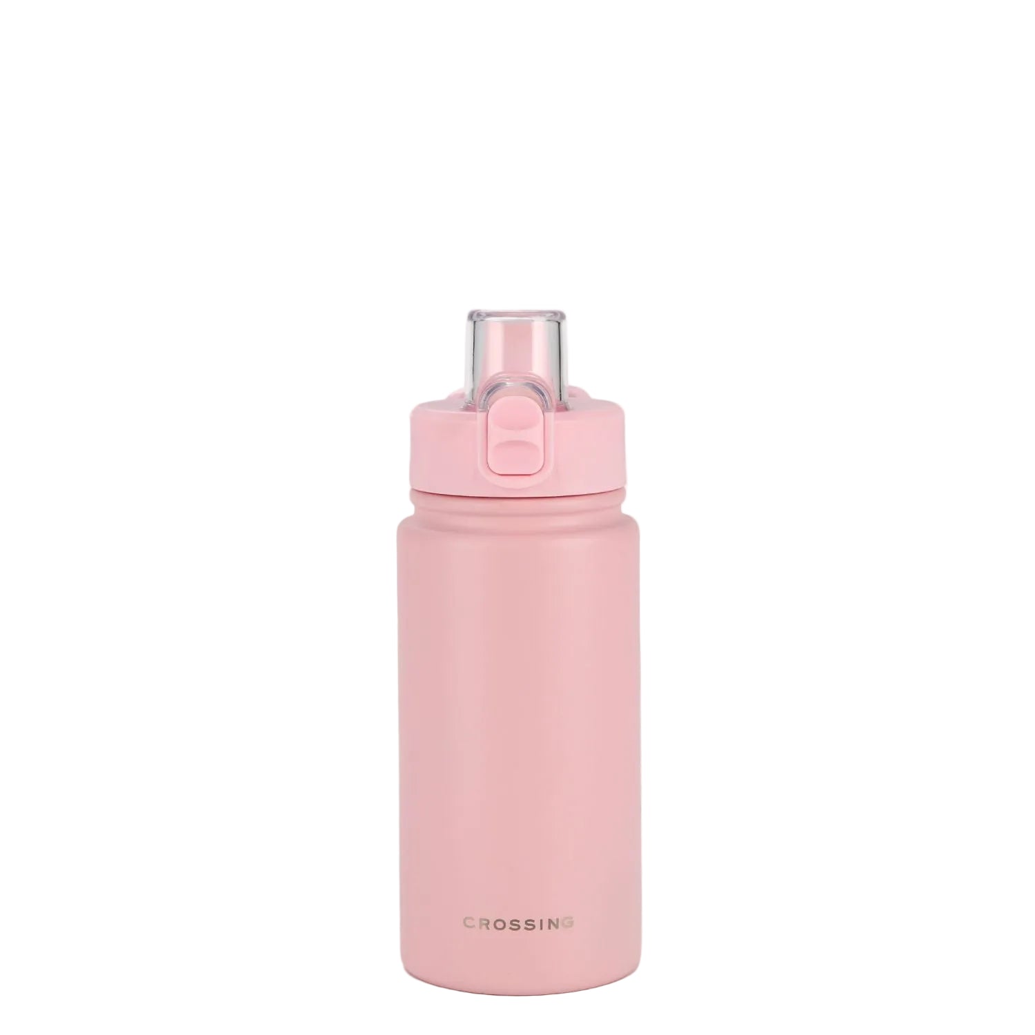 Crossing Urban Ceramic S/S Insulated Straw Sipper Cap Sports Bottle With Handle 480ml - Dusty Rose