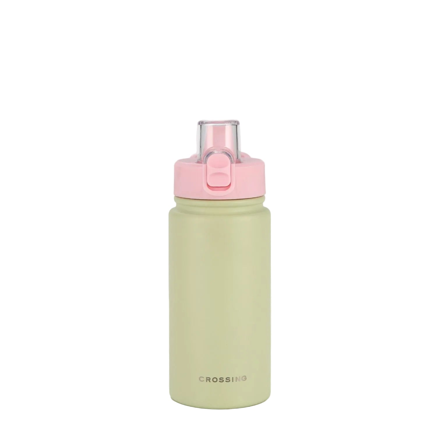 Crossing Urban Ceramic S/S Insulated Straw Sipper Cap Sports Bottle With Handle 480ml - Pistachio Pink (Mix)