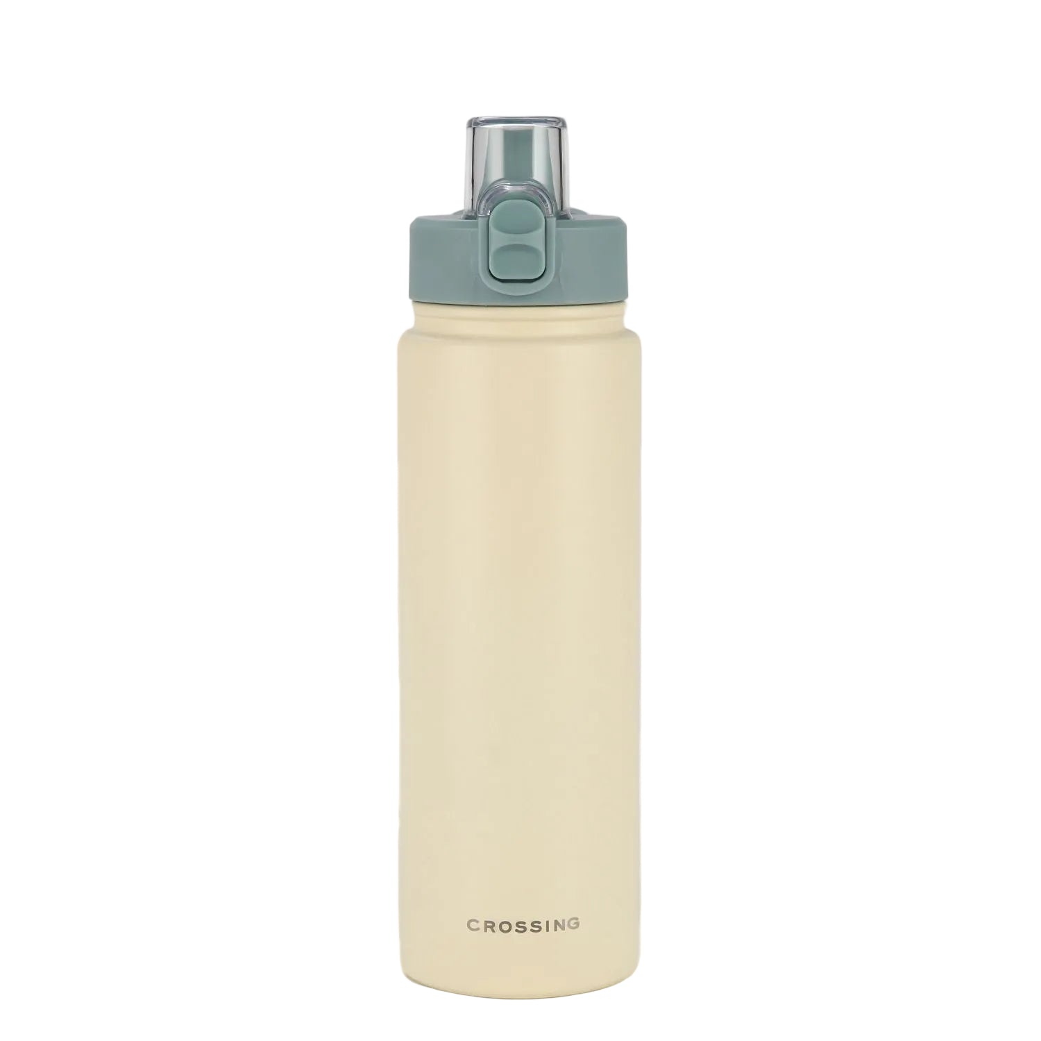 Crossing Urban Ceramic S/S Insulated Straw Sipper Cap Sports Bottle With Handle 720ml - Cotton Sage (Mix)