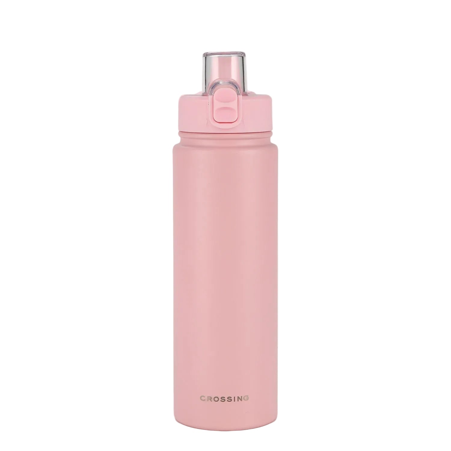 Crossing Urban Ceramic S/S Insulated Straw Sipper Cap Sports Bottle With Handle 720ml - Dusty Rose