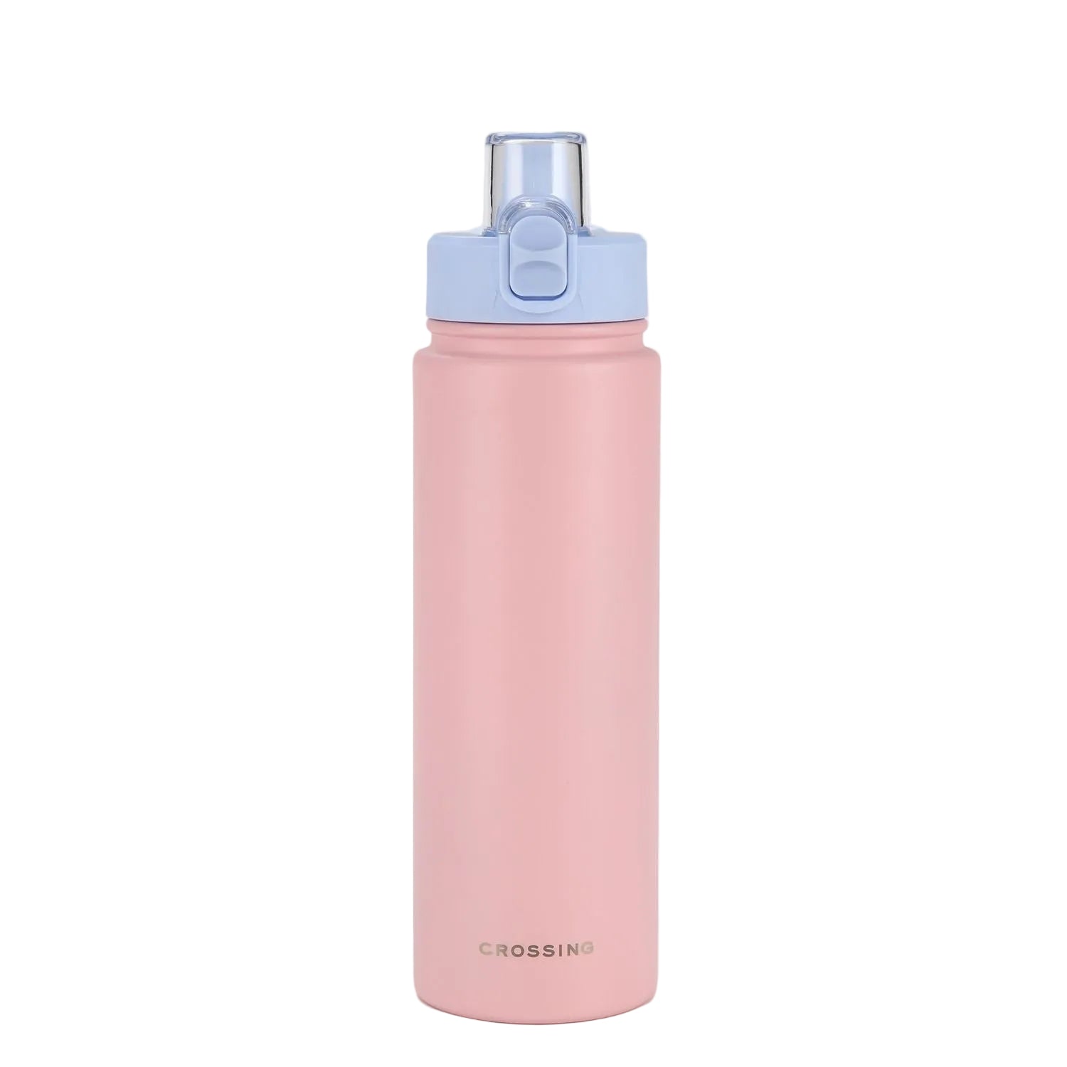 Crossing Urban Ceramic S/S Insulated Straw Sipper Cap Sports Bottle With Handle 720ml - Dusty Rose Blue (Mix)