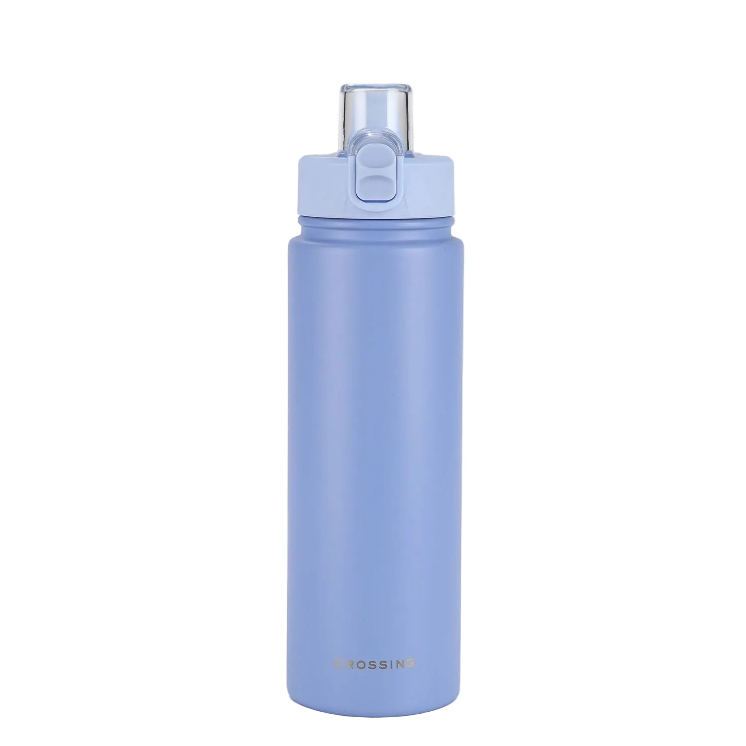 Crossing Urban Ceramic S/S Insulated Straw Sipper Cap Sports Bottle With Handle 720ml - Heirloom Blue