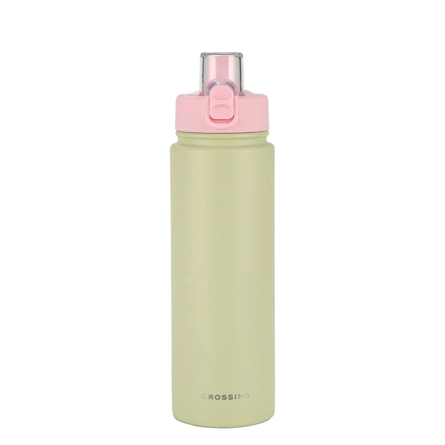 Crossing Urban Ceramic S/S Insulated Straw Sipper Cap Sports Bottle With Handle 720ml - Pistachio Pink (Mix)