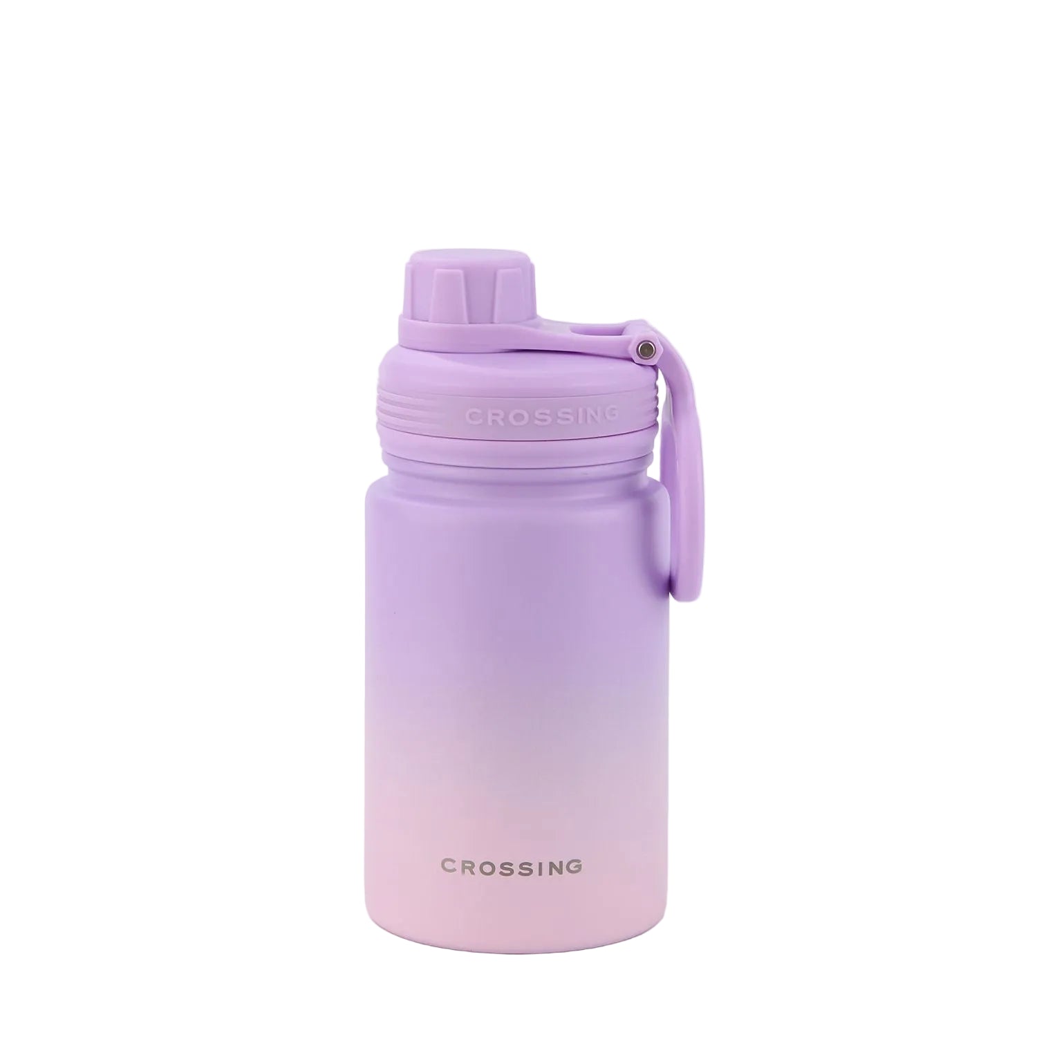 Crossing Urban S/S Insulated Screw Cap Sports Bottle With Handle 400ml - Ombre Lavender Luxe