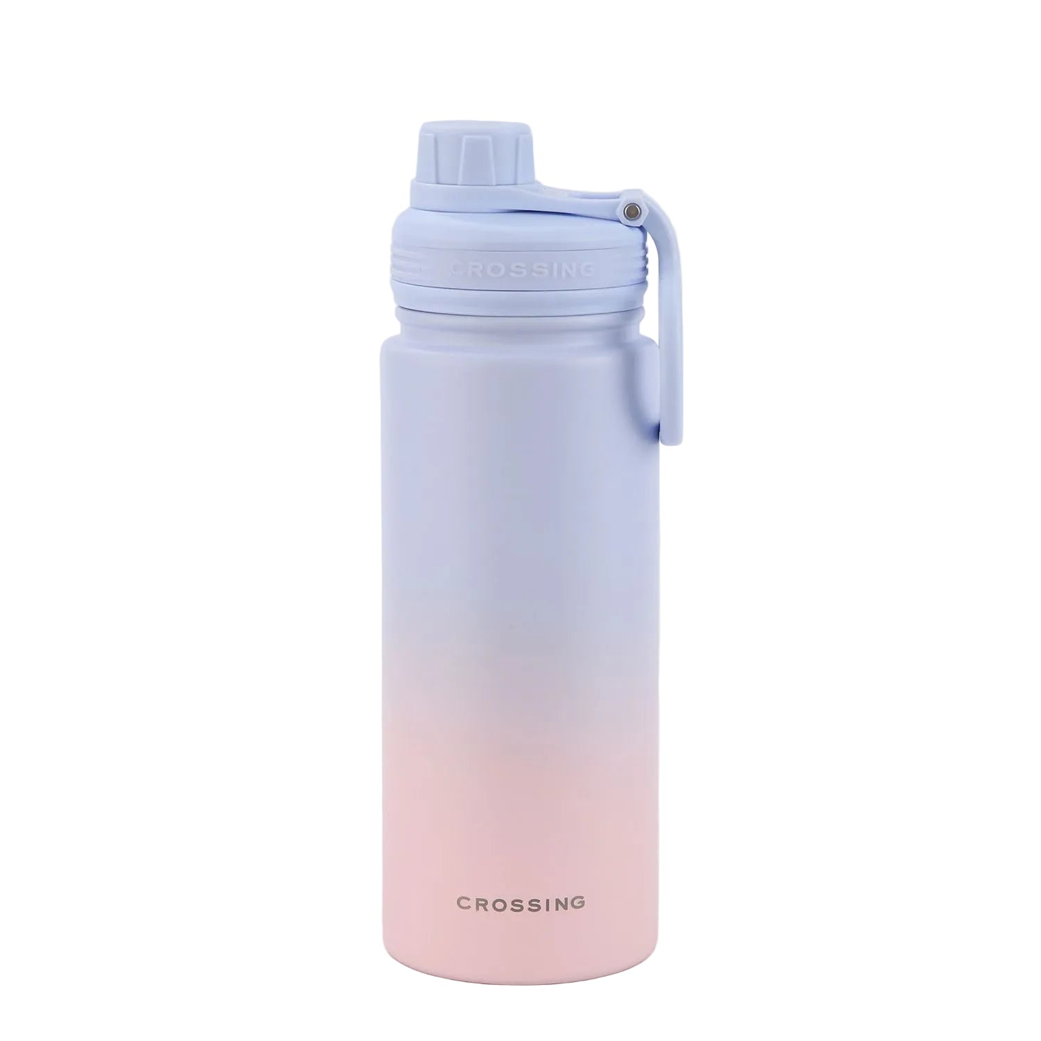 Crossing Urban S/S Insulated Screw Cap Sports Bottle With Handle 600ml - Ombre Coral Mist