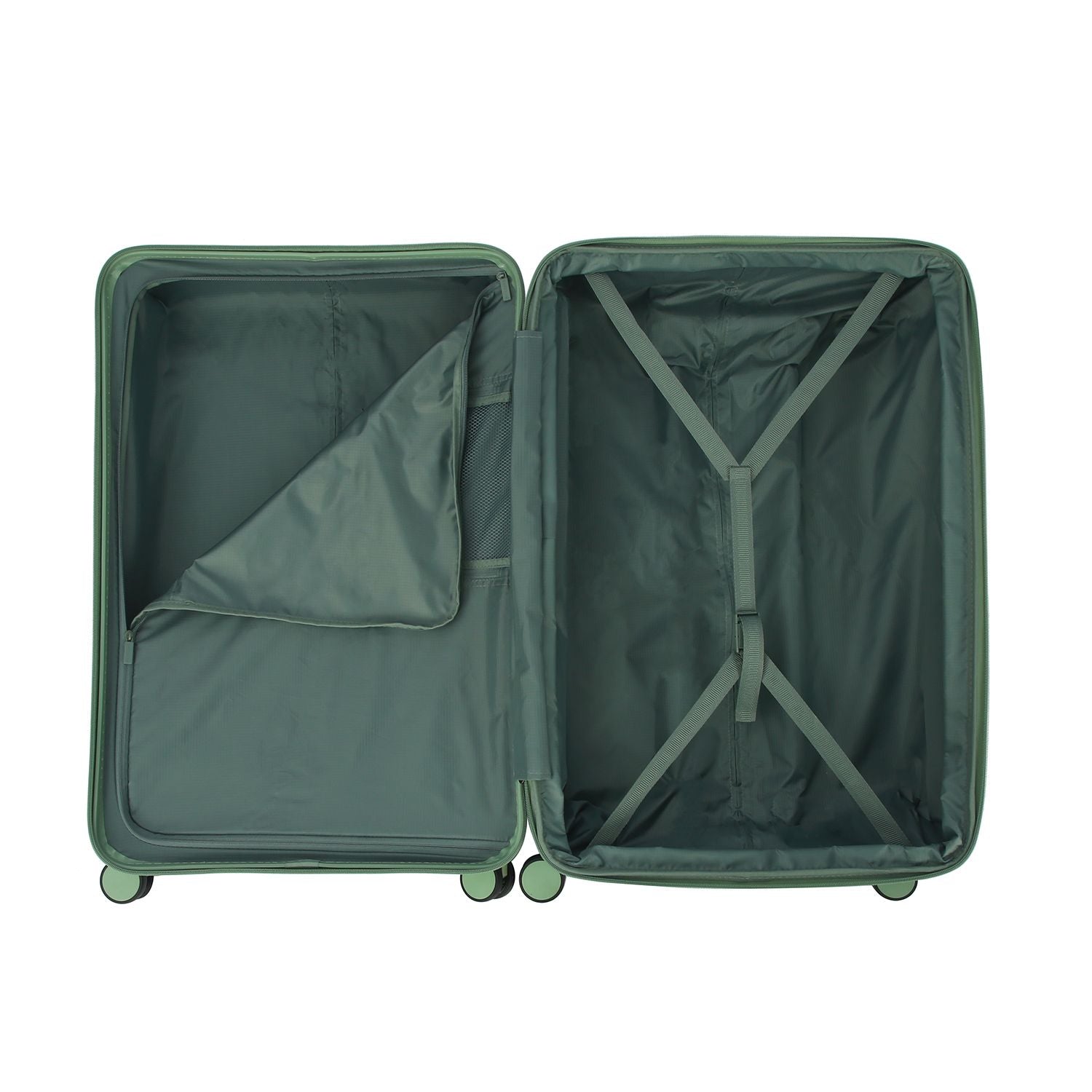 Crossing VIVE Polycarbonate Expandable Large Luggage V2 - Sage Green