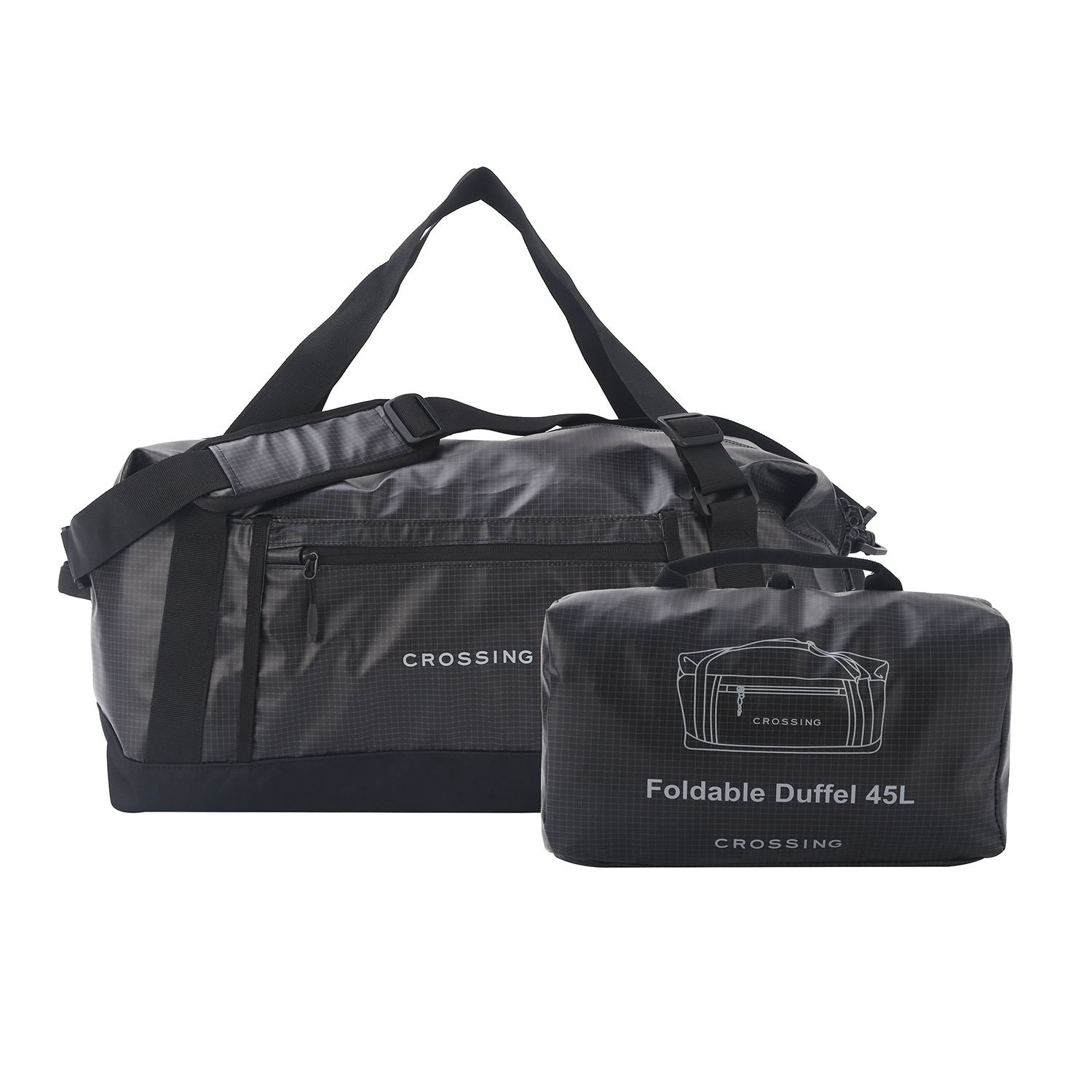 Crossing Voyage Foldable Duffel 45L - Black