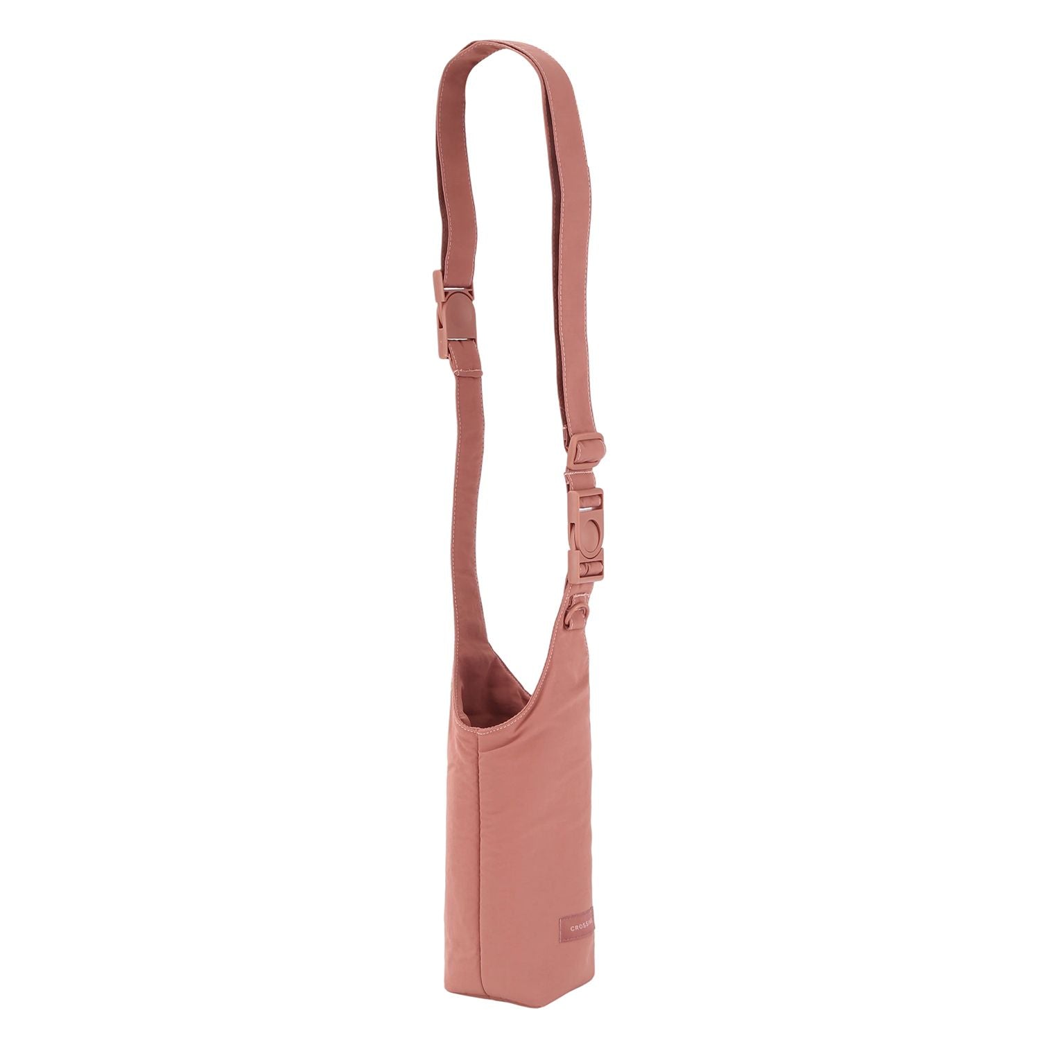 Crossing Waterproof Checked Nylon Dual Carry Water Bottle Bag - Blush