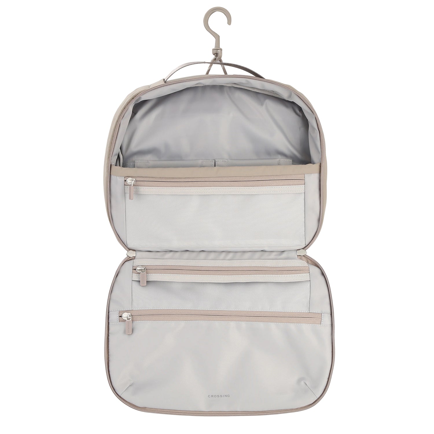 Crossing Waterproof Ripstop Nylon Hanging Toiletry Pro Plus - Light Grey