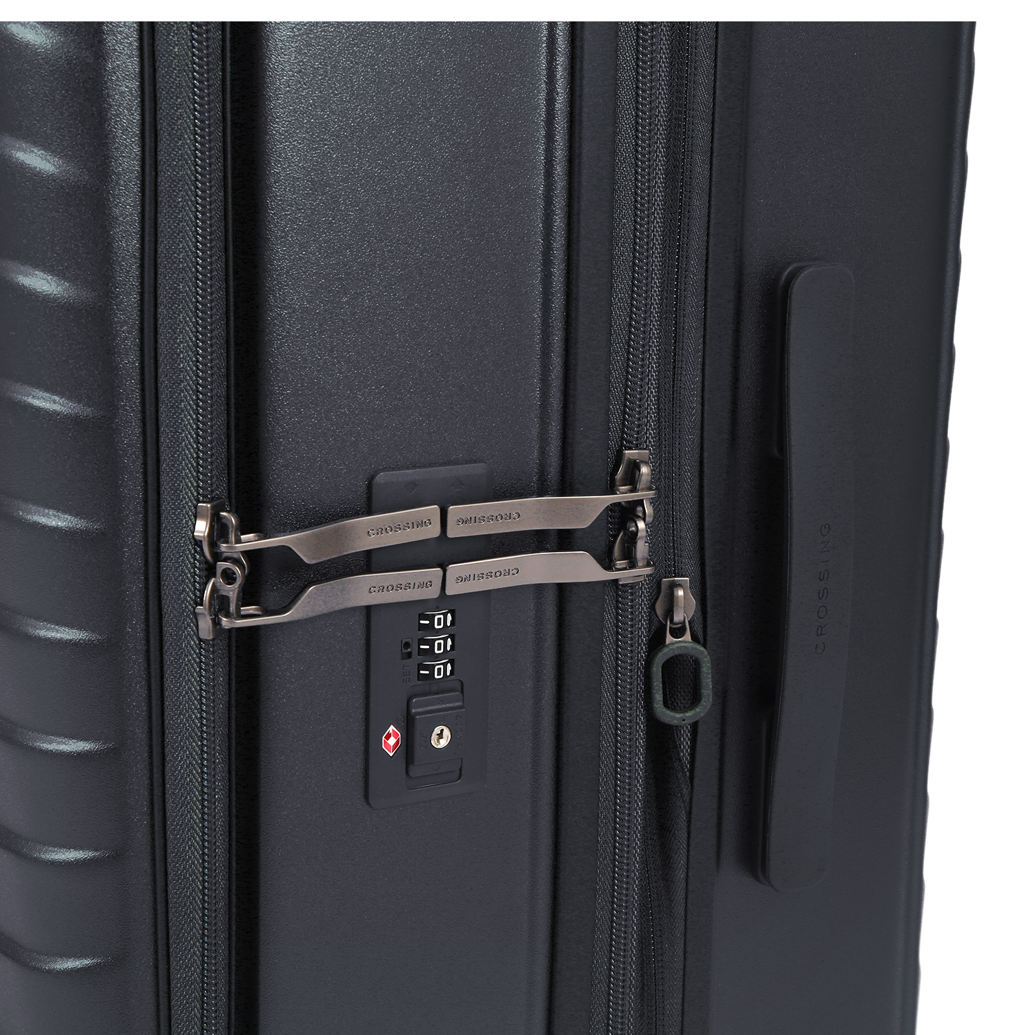CROSSING INVI 30" Large Expandable Luggage With Front & Middle Access V3 - Black