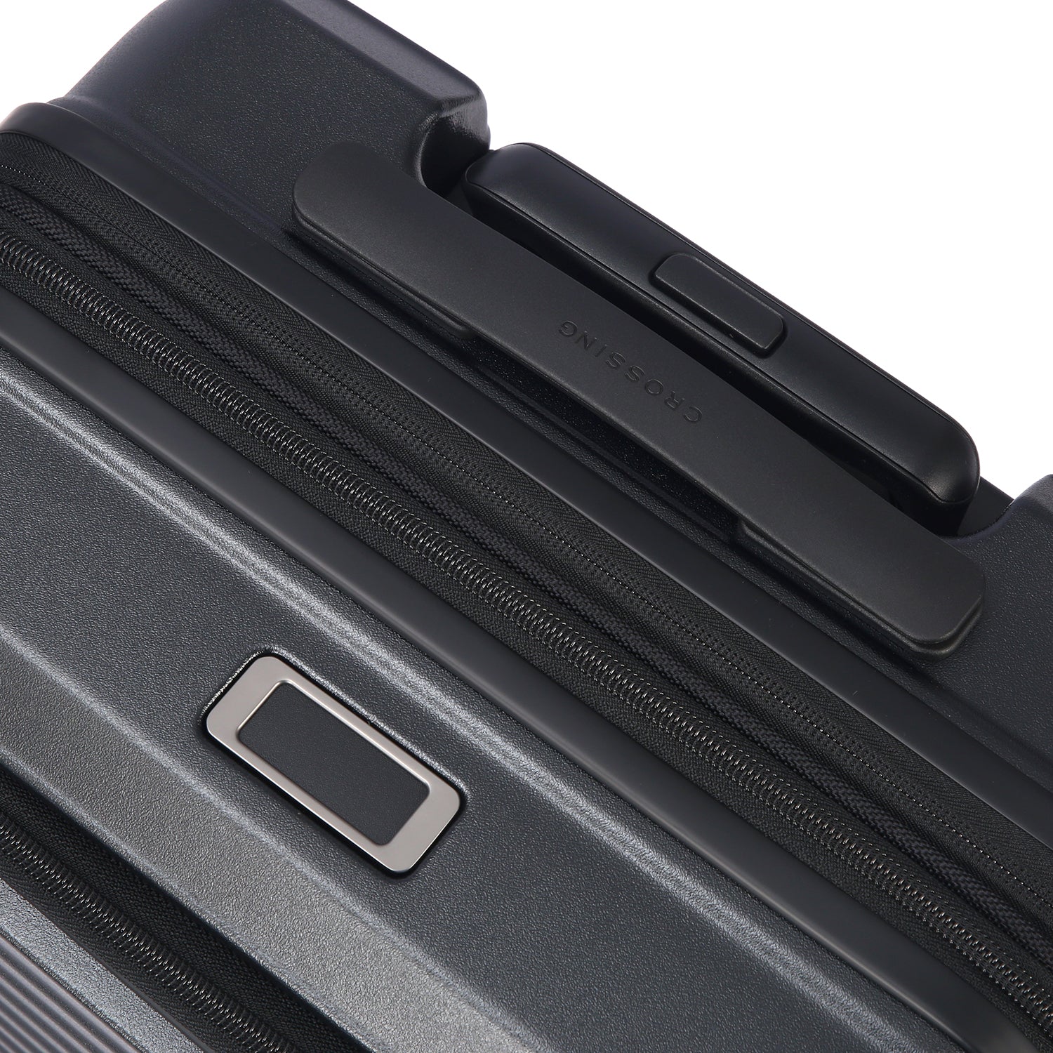 CROSSING INVI 25" Medium Expandable Luggage With Front & Middle Access V3 - Black