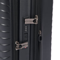 CROSSING INVI 20" Carry On Expandable Luggage With Front & Middle Access V3 - Black