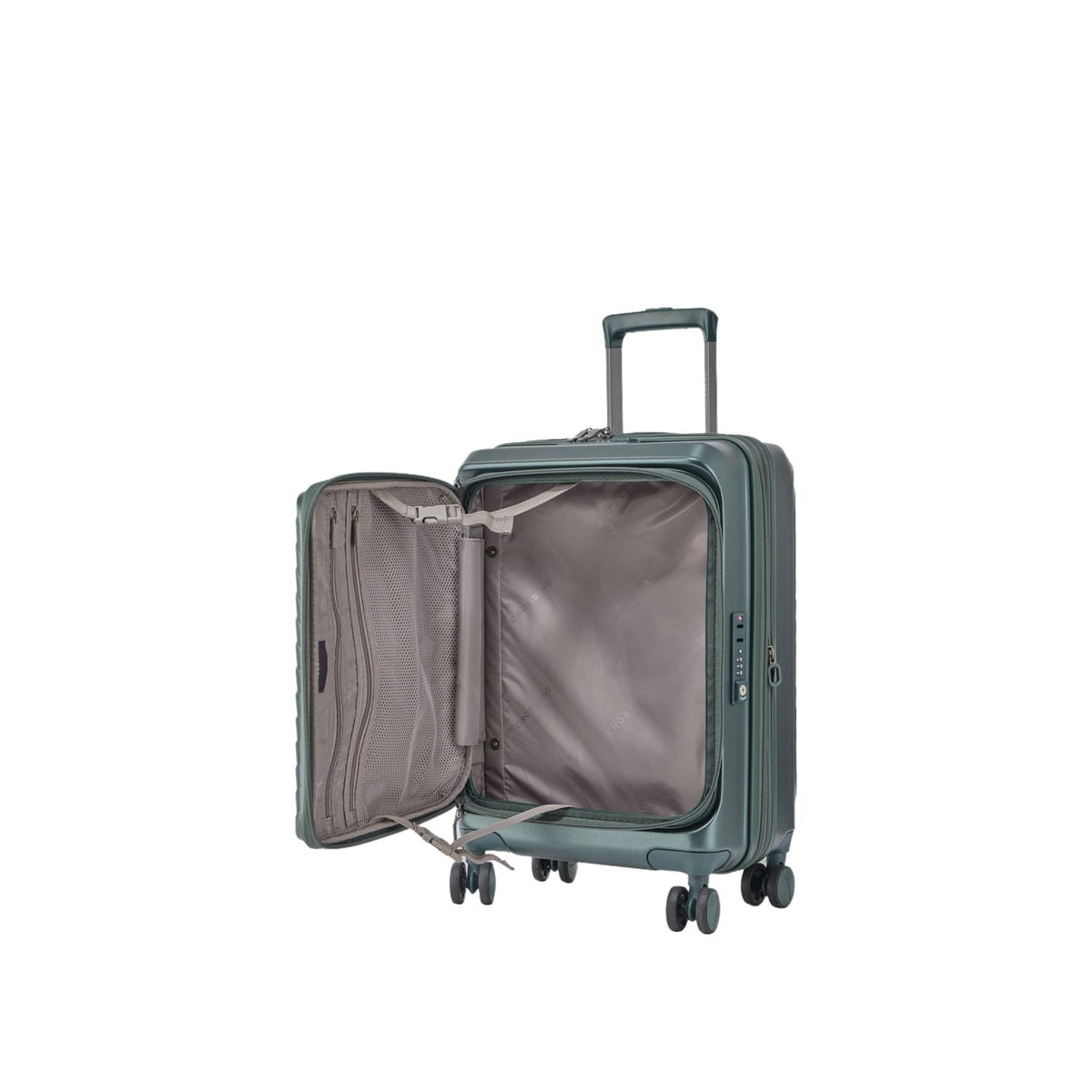 CROSSING INVI 20" Carry On Expandable Luggage With Front & Middle Access - Squash