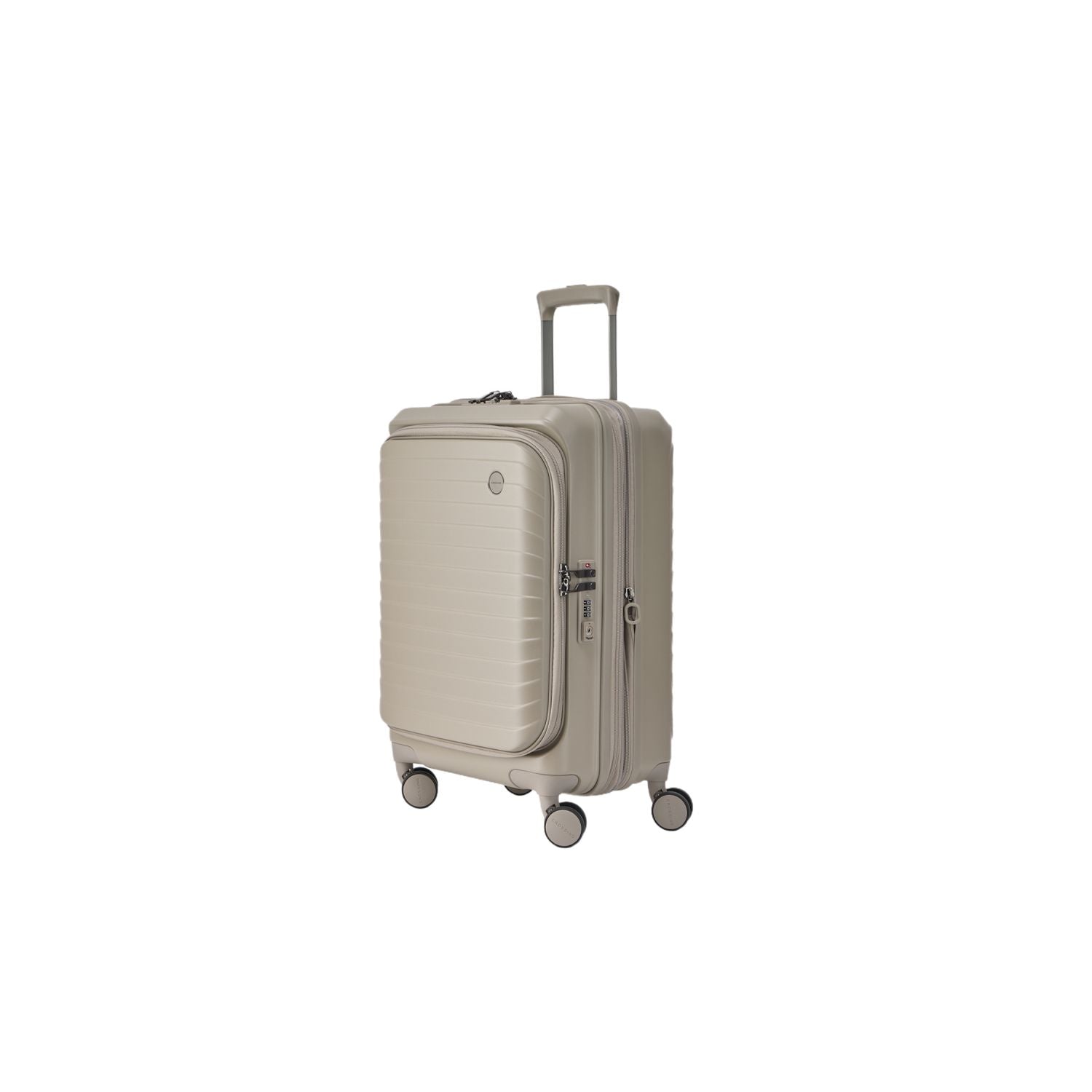 CROSSING INVI 20" Carry On Expandable Luggage With Front & Middle Access - Taupe