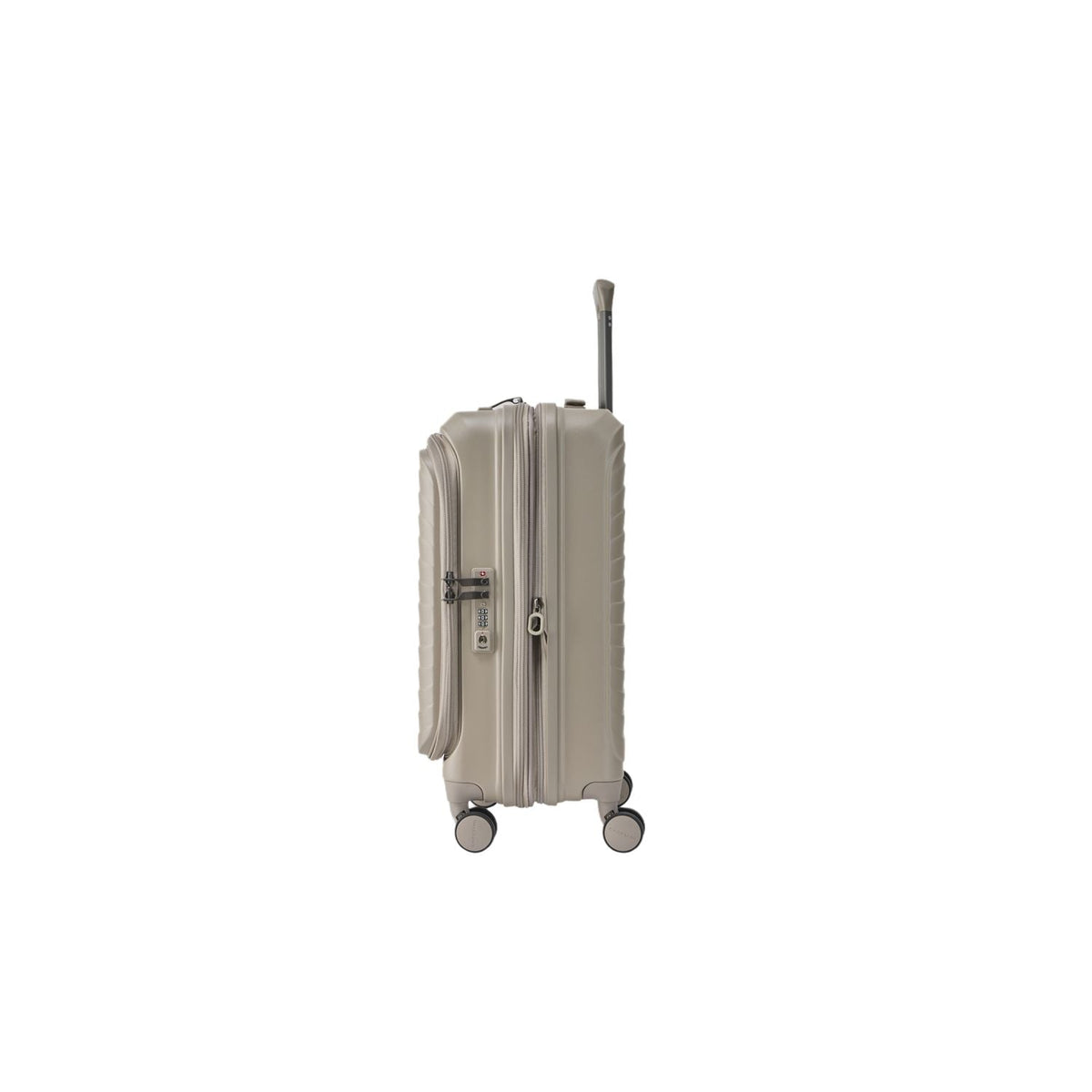CROSSING INVI 20" Carry On Expandable Luggage With Front & Middle Access - Taupe