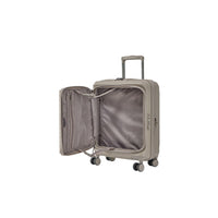 CROSSING INVI 20" Carry On Expandable Luggage With Front & Middle Access - Taupe