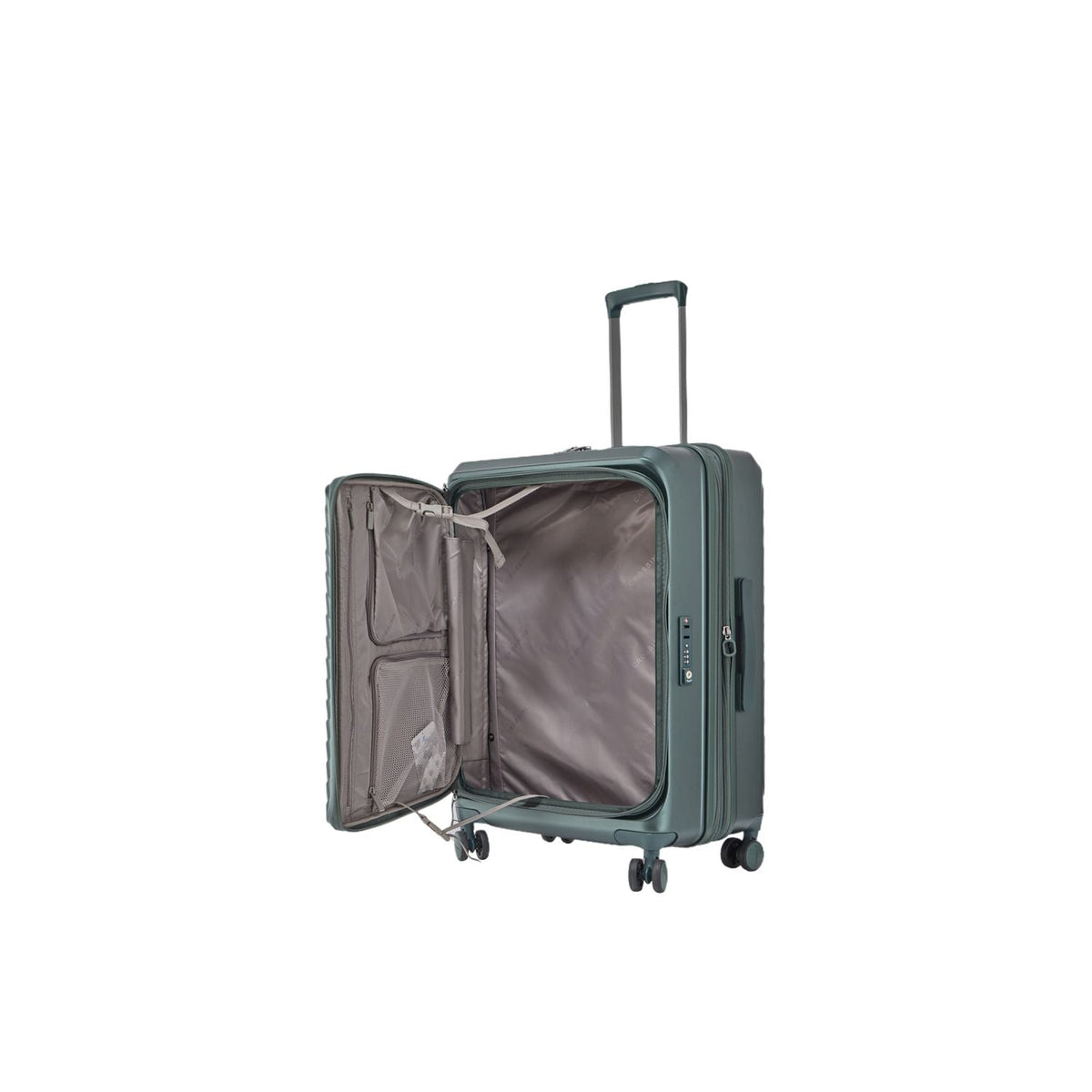 CROSSING INVI 24" Medium Expandable Luggage With Front & Middle Access - Squash