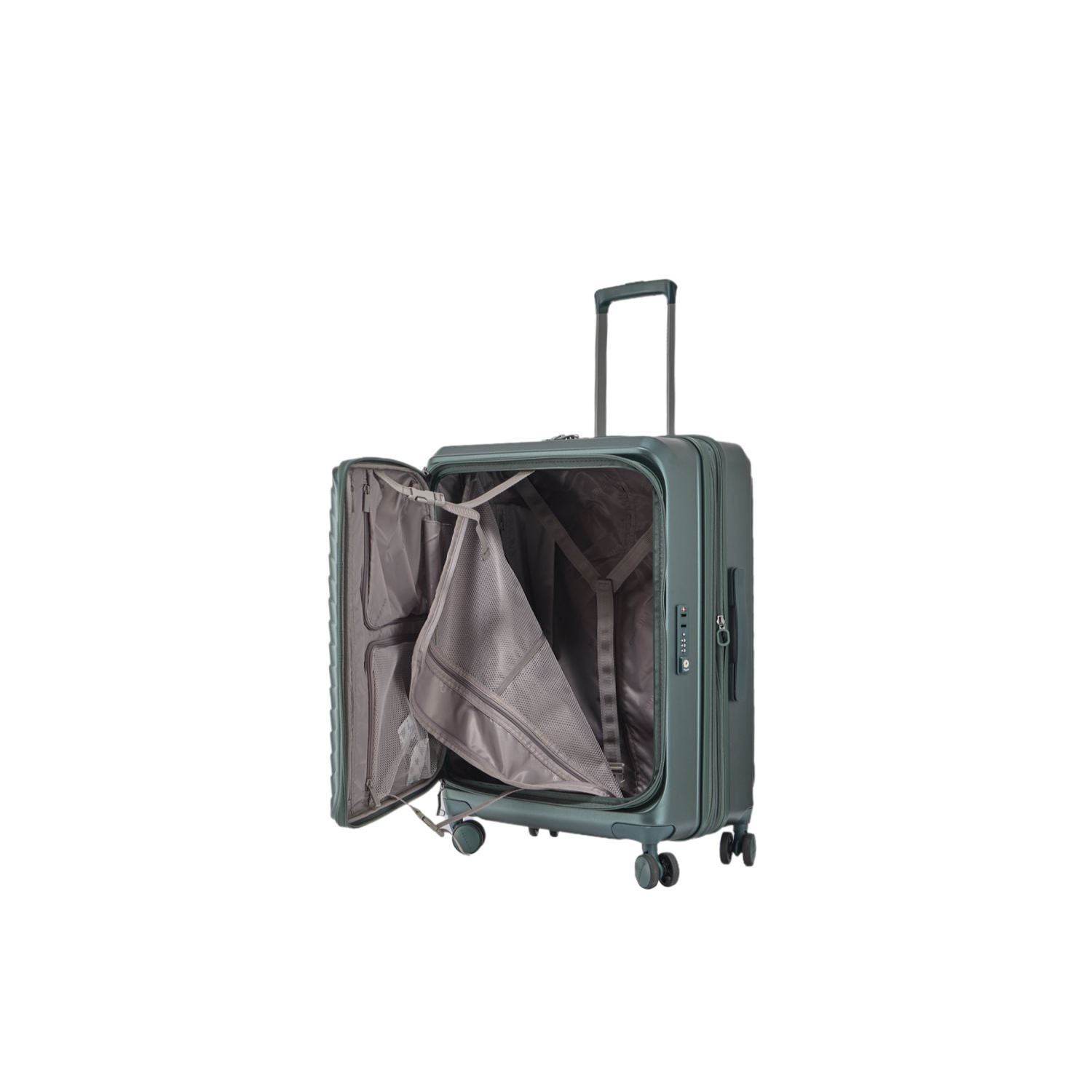 CROSSING INVI 24" Medium Expandable Luggage With Front & Middle Access - Squash