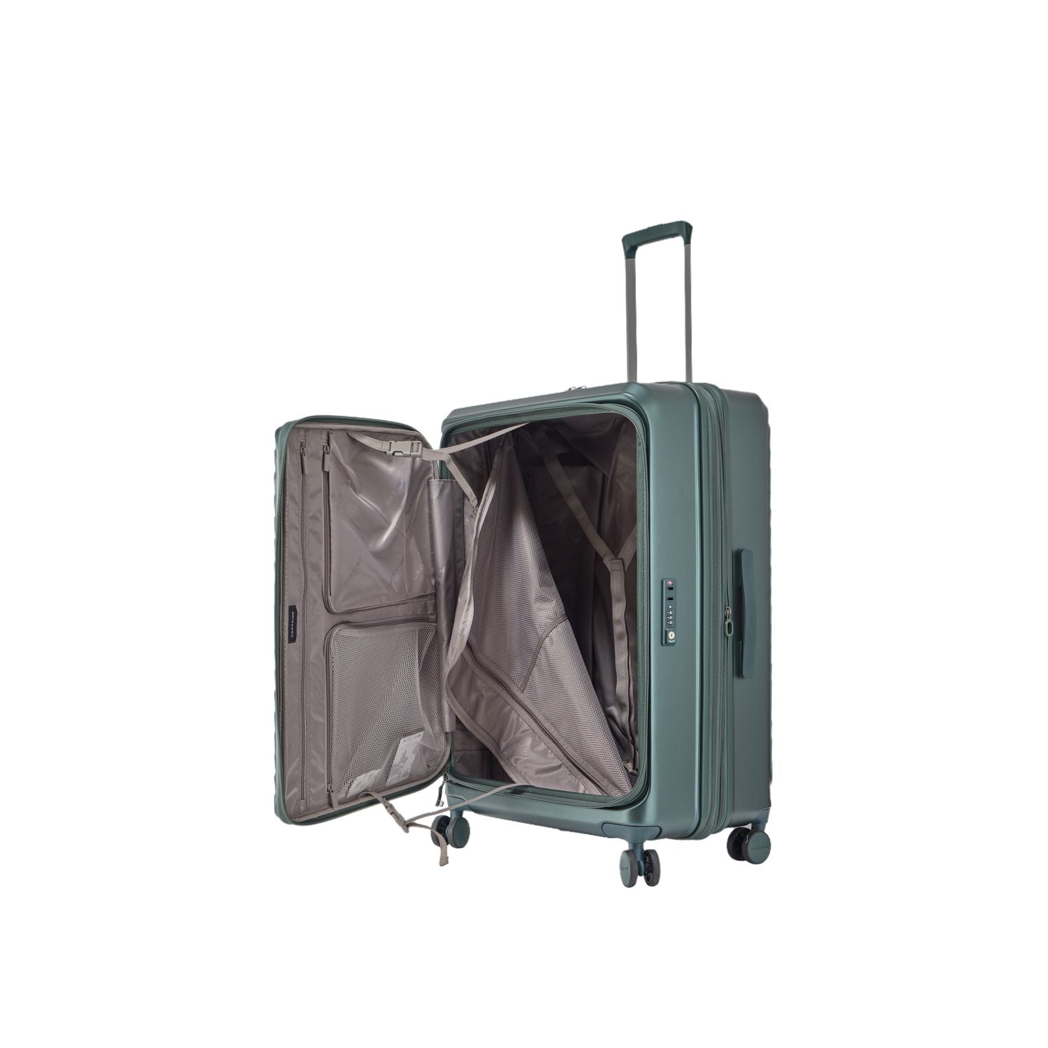 CROSSING INVI 28" Large Expandable Luggage With Front & Middle Access - Squash