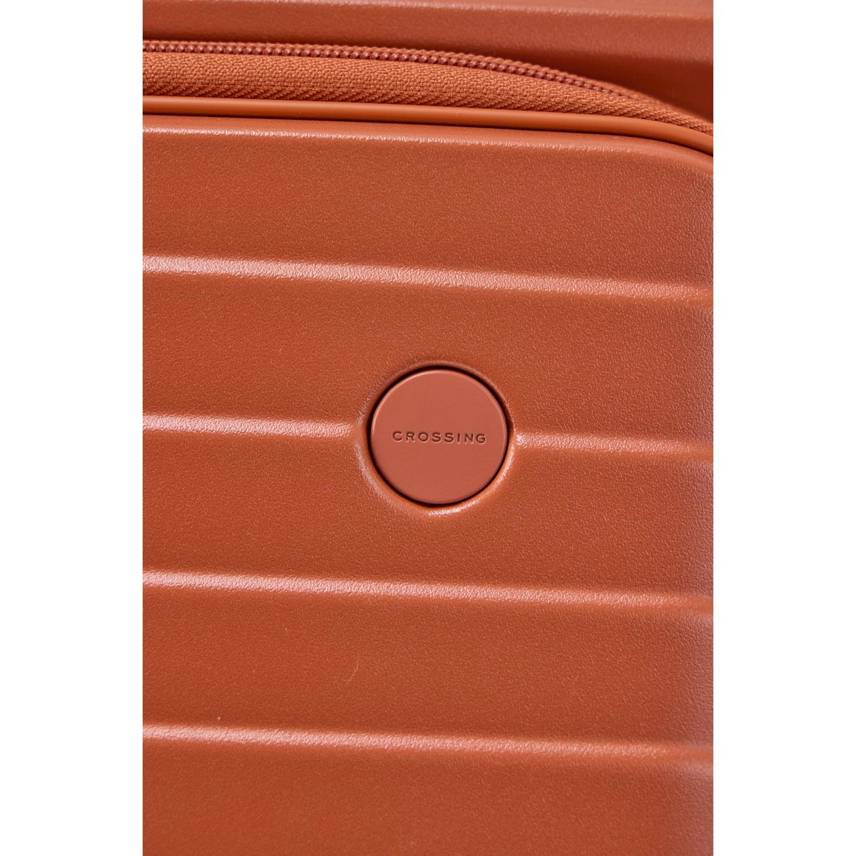 CROSSING INVI 28" Large Expandable Luggage With Front & Middle Access - Pumpkin