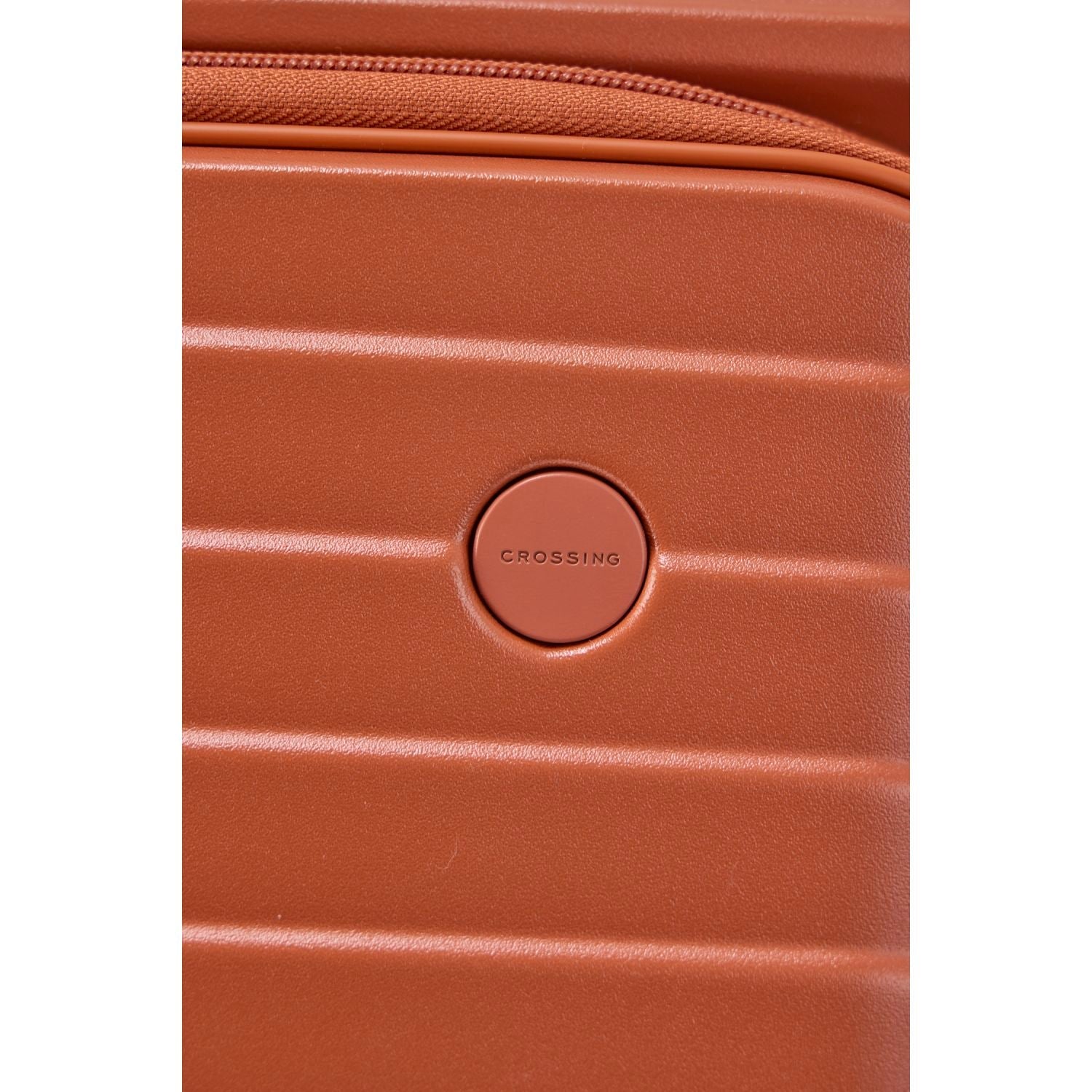 CROSSING INVI 20" Carry On Expandable Luggage With Front & Middle Access - Pumpkin