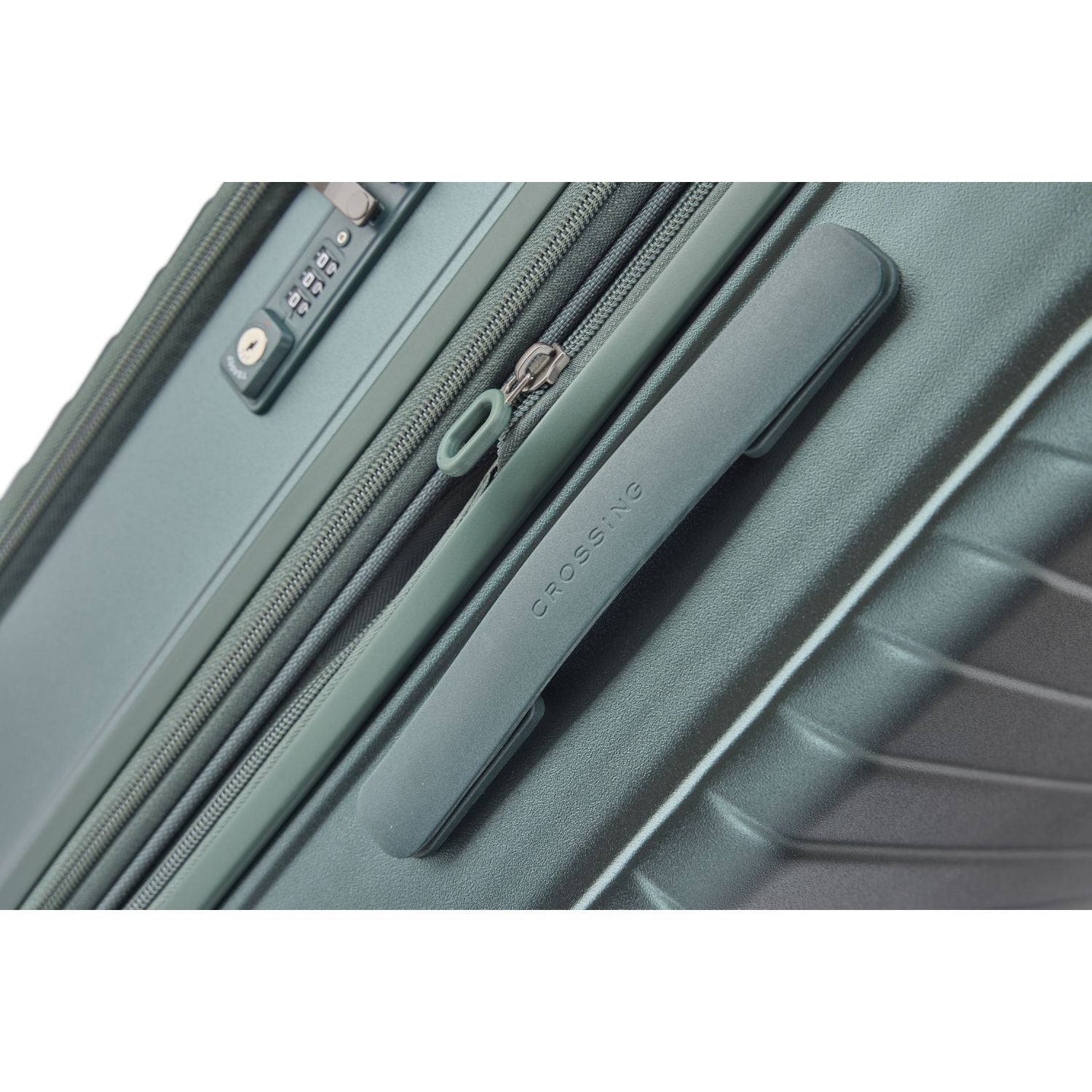 CROSSING INVI 20" Carry On Expandable Luggage With Front & Middle Access - Squash