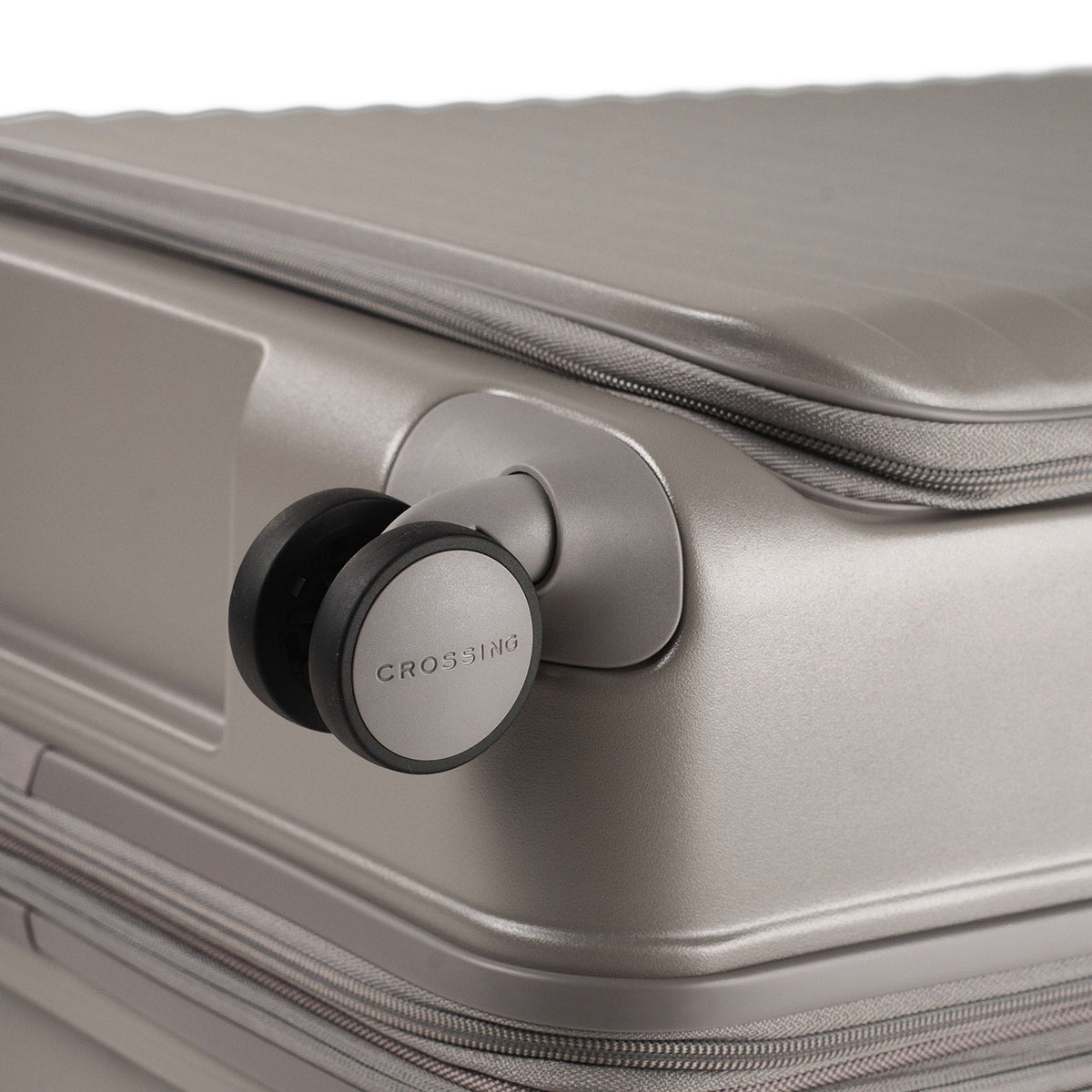 CROSSING INVI 20" Carry On Expandable Luggage With Front & Middle Access - Latte
