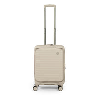 CROSSING INVI 20" Carry On Expandable Luggage With Front & Middle Access - Taupe