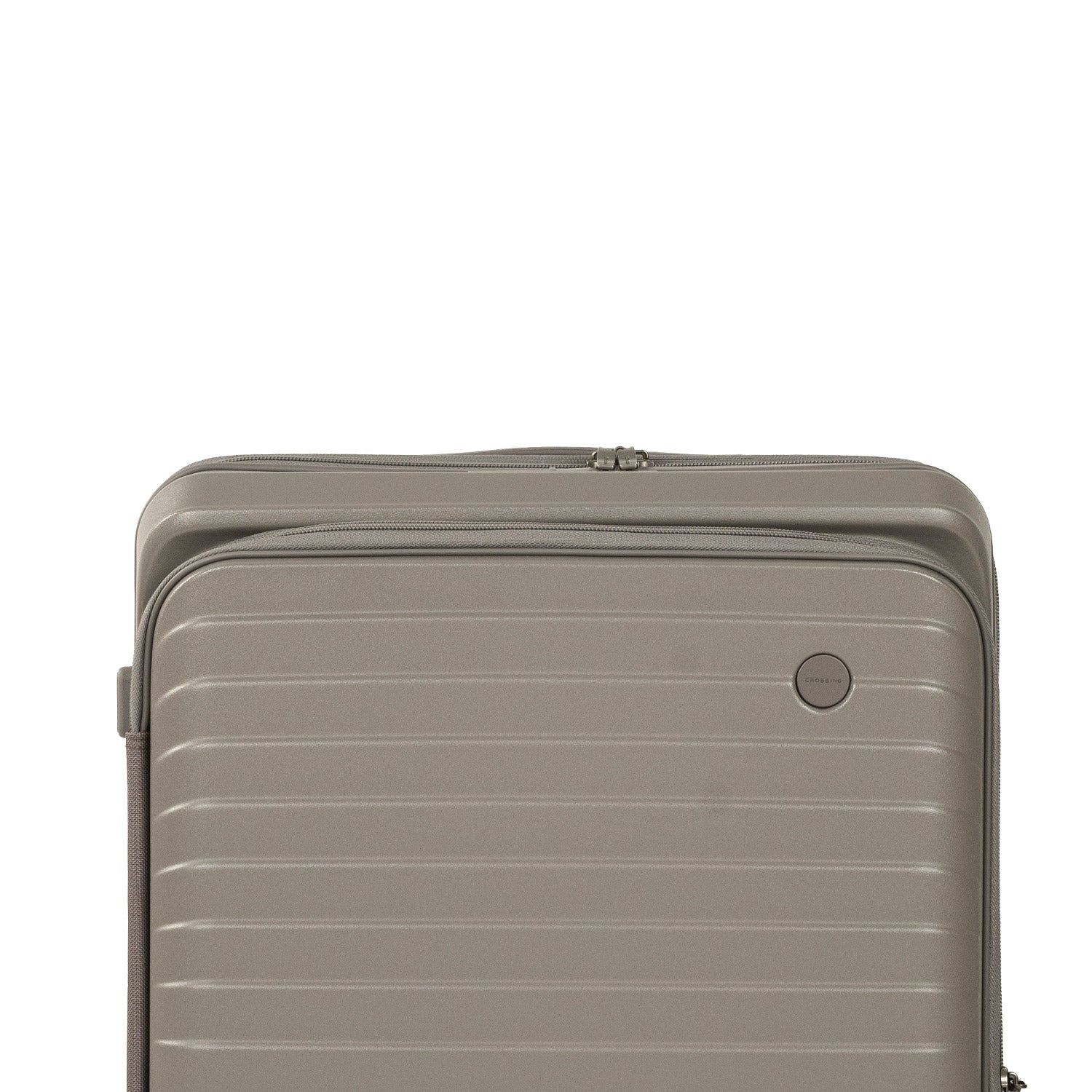 CROSSING INVI 25" Medium Expandable Luggage With Front & Middle Access - Latte