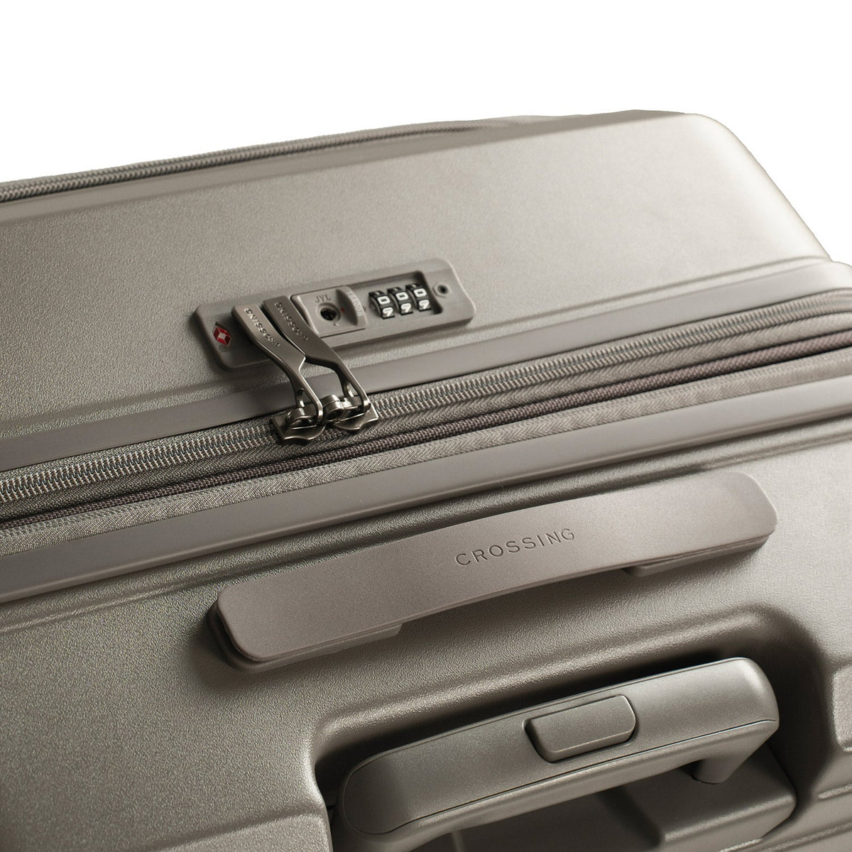 CROSSING INVI 25" Medium Expandable Luggage With Front & Middle Access - Latte