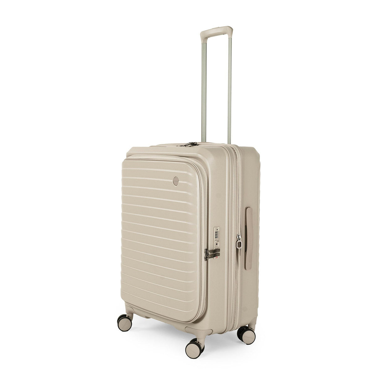 CROSSING INVI 25" Medium Expandable Luggage With Front & Middle Access - Taupe