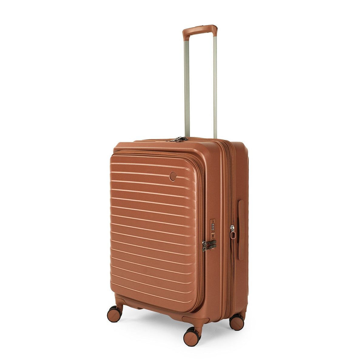 CROSSING INVI 25" Medium Expandable Luggage With Front & Middle Access - Brick