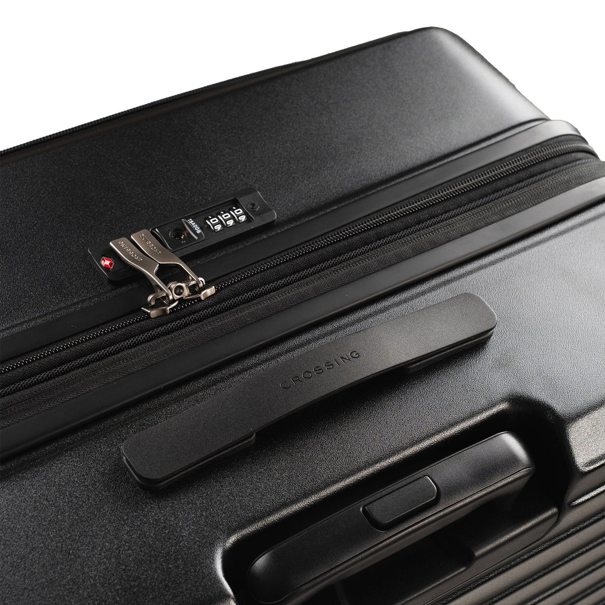 CROSSING INVI 30" Large Expandable Luggage With Front & Middle Access - Black