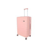 Crossing Tripp Polycarbonate Expandable 20" Carry On Luggage Spinner - Pink