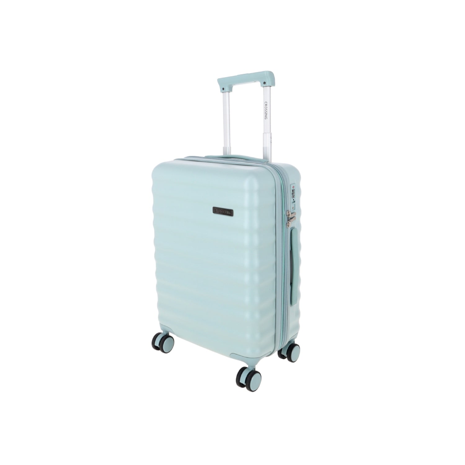 Crossing Tripp Polycarbonate Expandable 20" Carry On Luggage Spinner - Sage Green