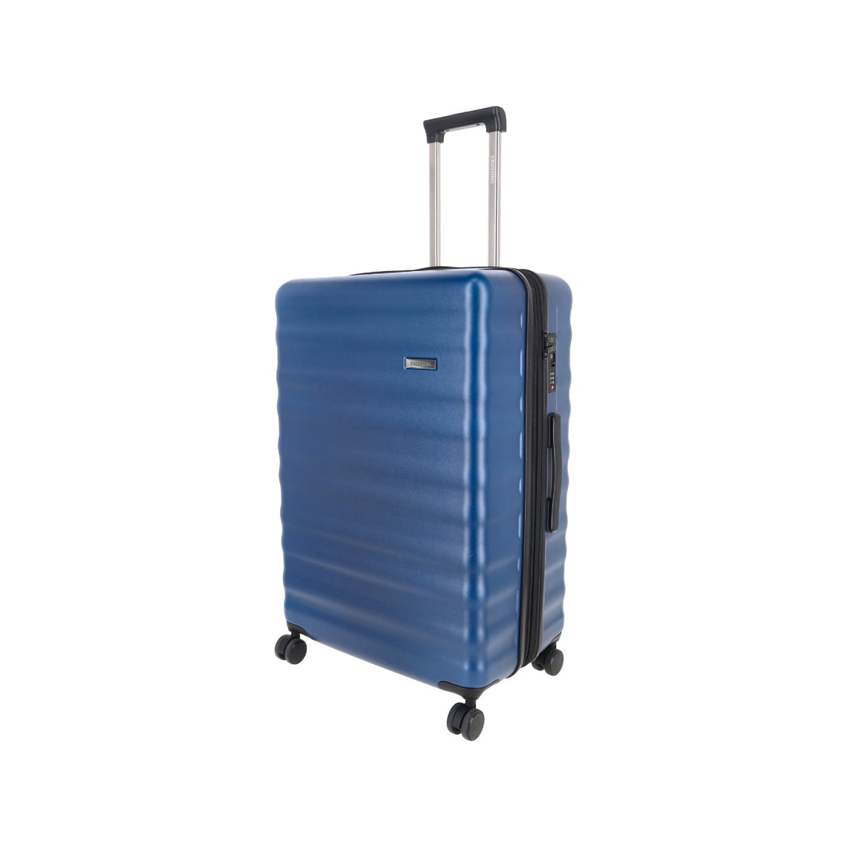 Crossing Tripp Polycarbonate Expandable 24" Medium Luggage Spinner - Dark Blue