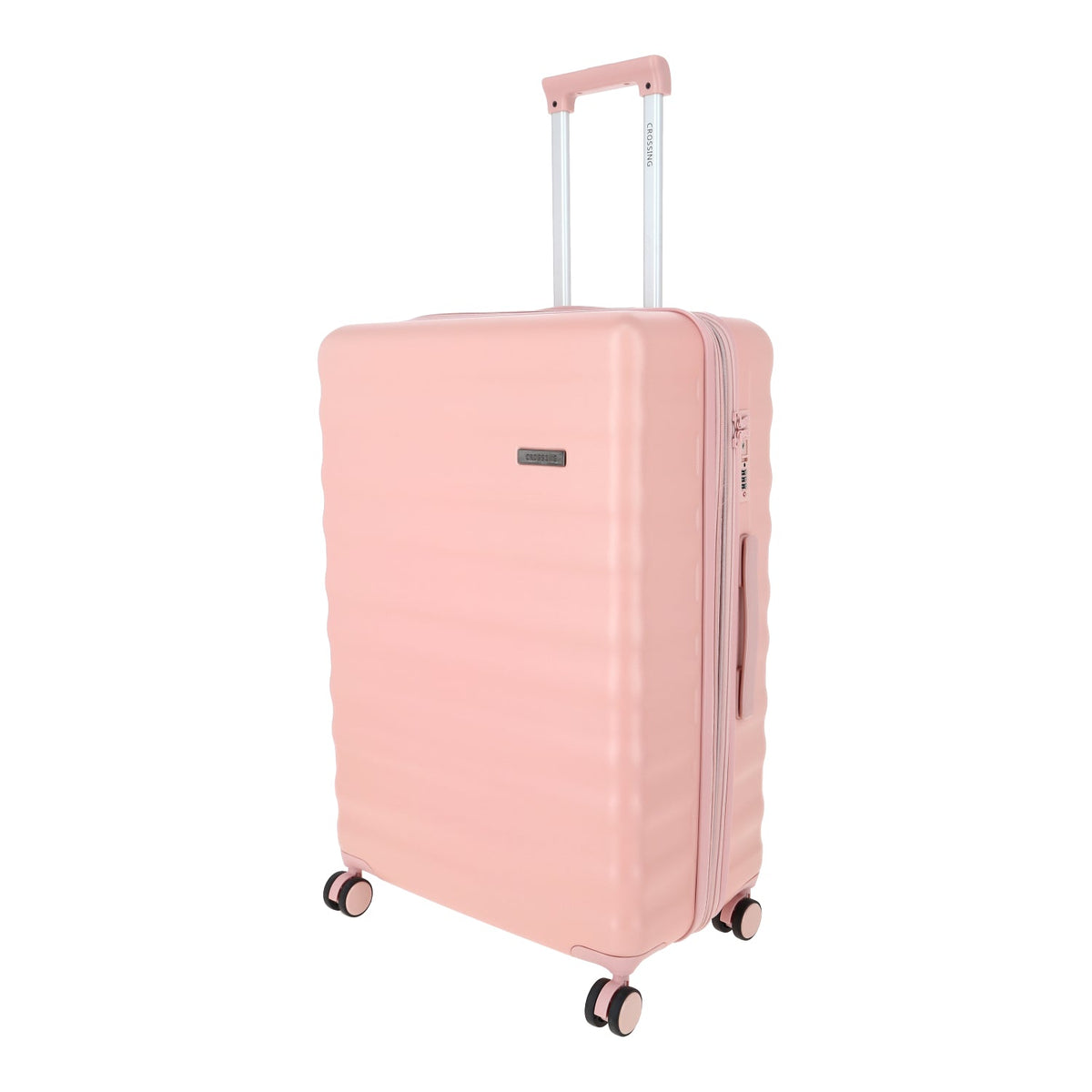 Crossing Tripp Polycarbonate Expandable 28" Large Luggage Spinner - Pink
