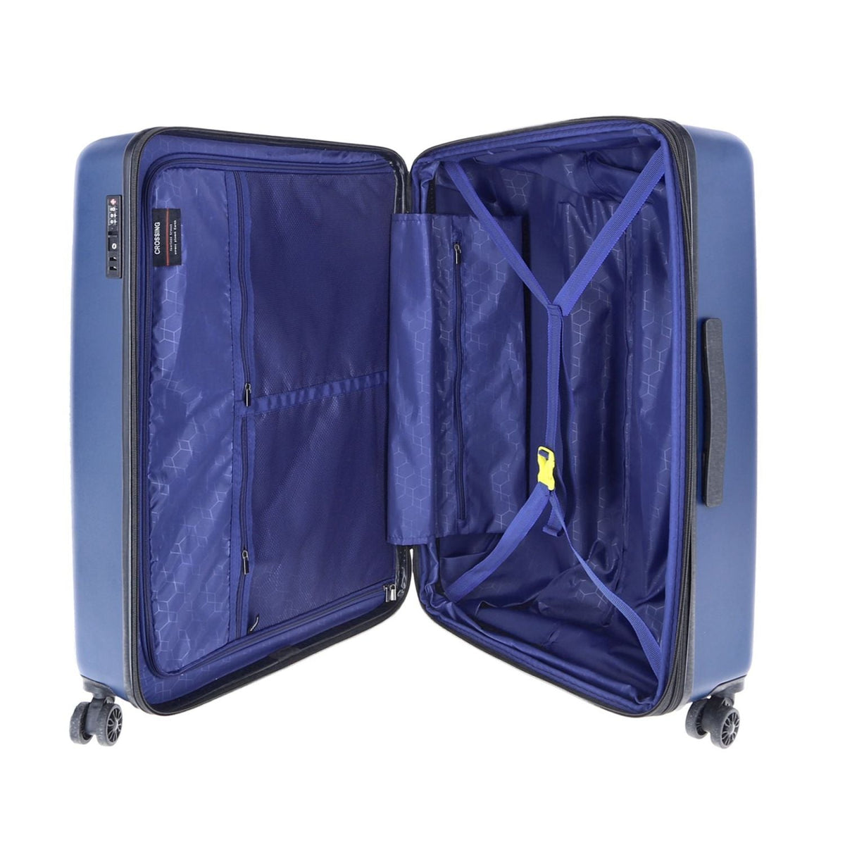 Crossing Wanderer Polycarbonate Expandable 24" Medium Luggage Spinner - Gun Metal