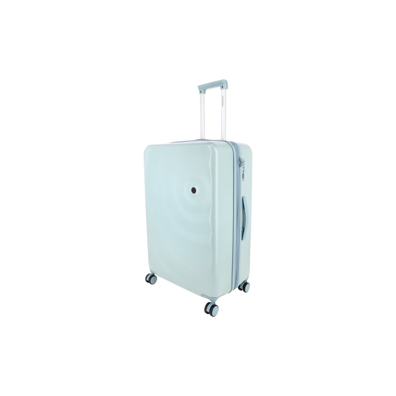 Crossing Miles Polycarbonate Expandable 20" Carry On Luggage Spinner - Sage Green