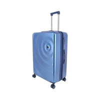 Crossing Miles Polycarbonate Expandable 24" Medium Luggage Spinner - Blue