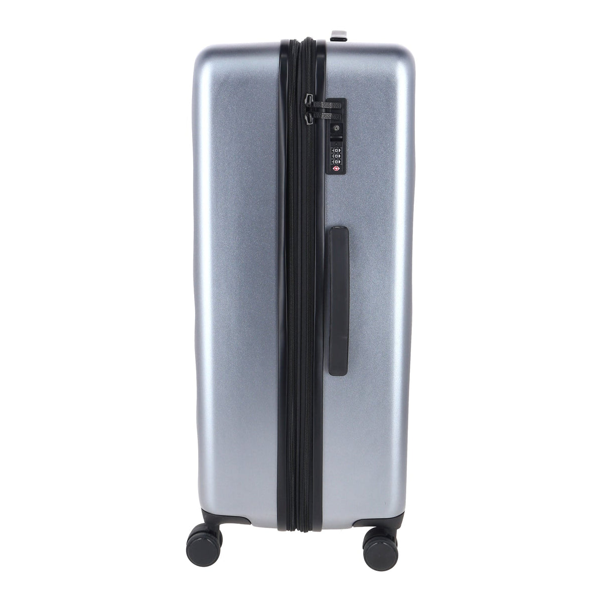 Crossing Miles Polycarbonate Expandable 20" Carry On Luggage Spinner - Gunmetal