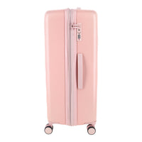 Crossing Miles Polycarbonate Expandable 20" Carry On Luggage Spinner - Pink