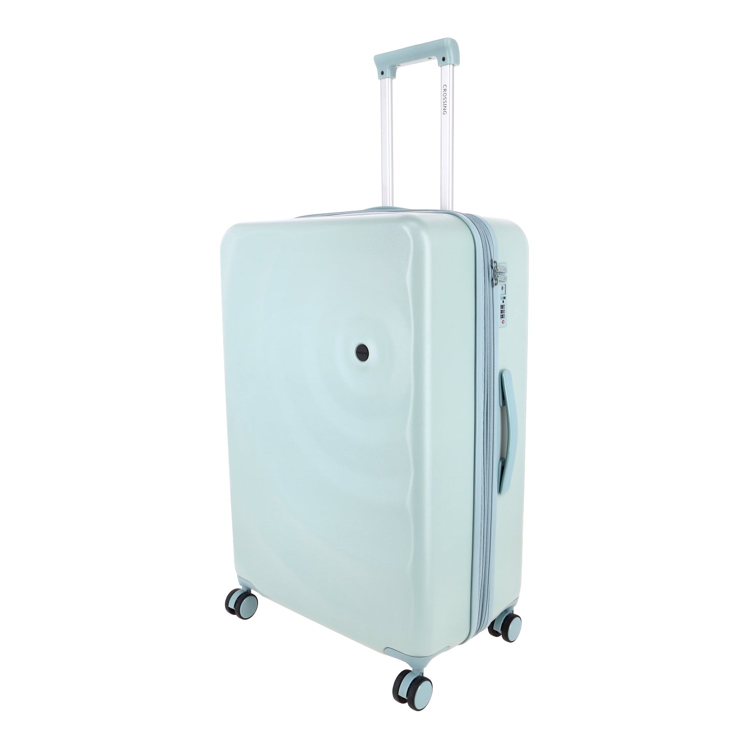 Crossing Miles Polycarbonate Expandable 28" Large Luggage Spinner - Sage Green