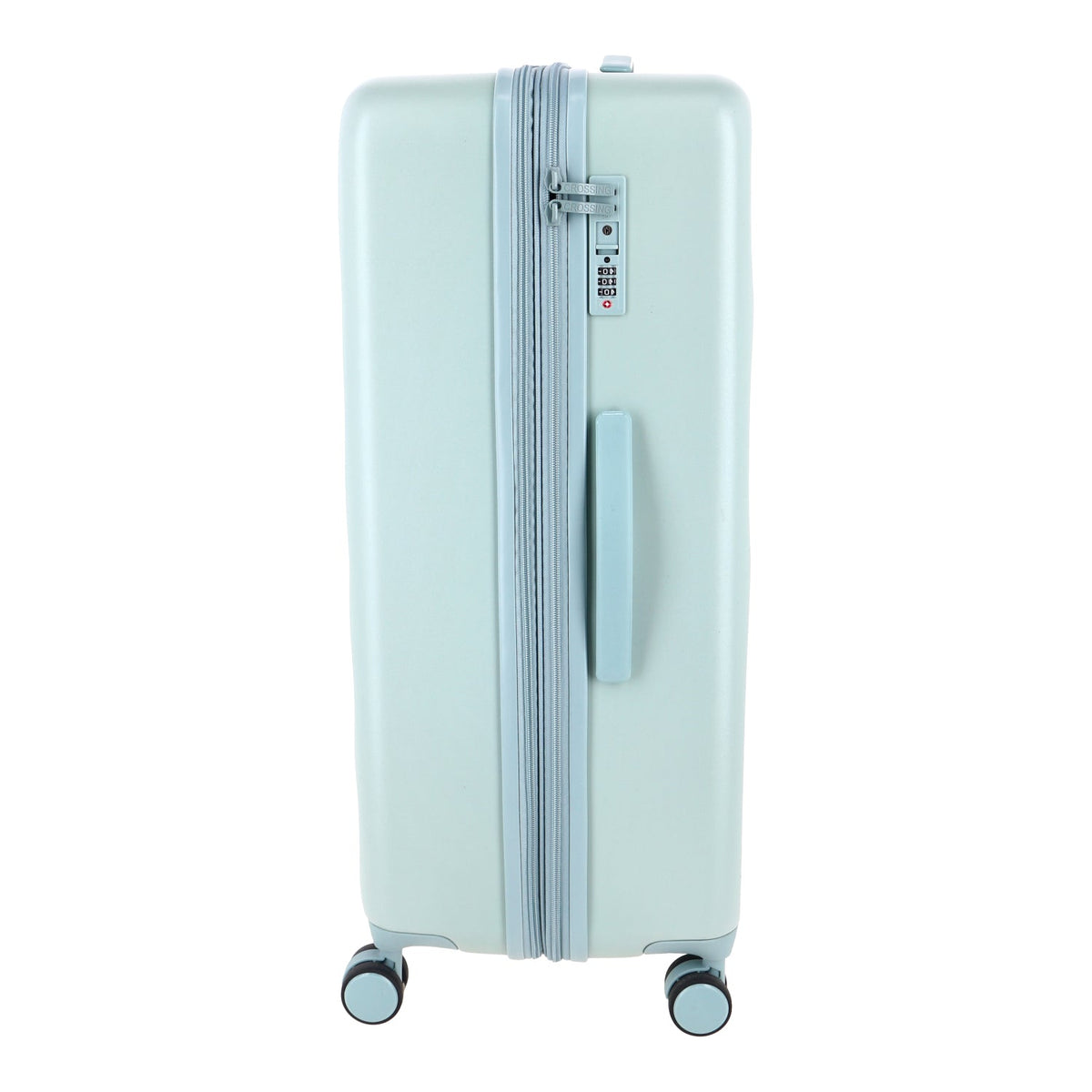 Crossing Miles Polycarbonate Expandable 24" Medium Luggage Spinner - Sage Green