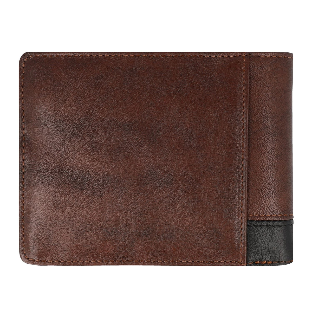 Crossing Antique Bi-fold Leather Wallet With Coin Pouch - Timber - Cafe