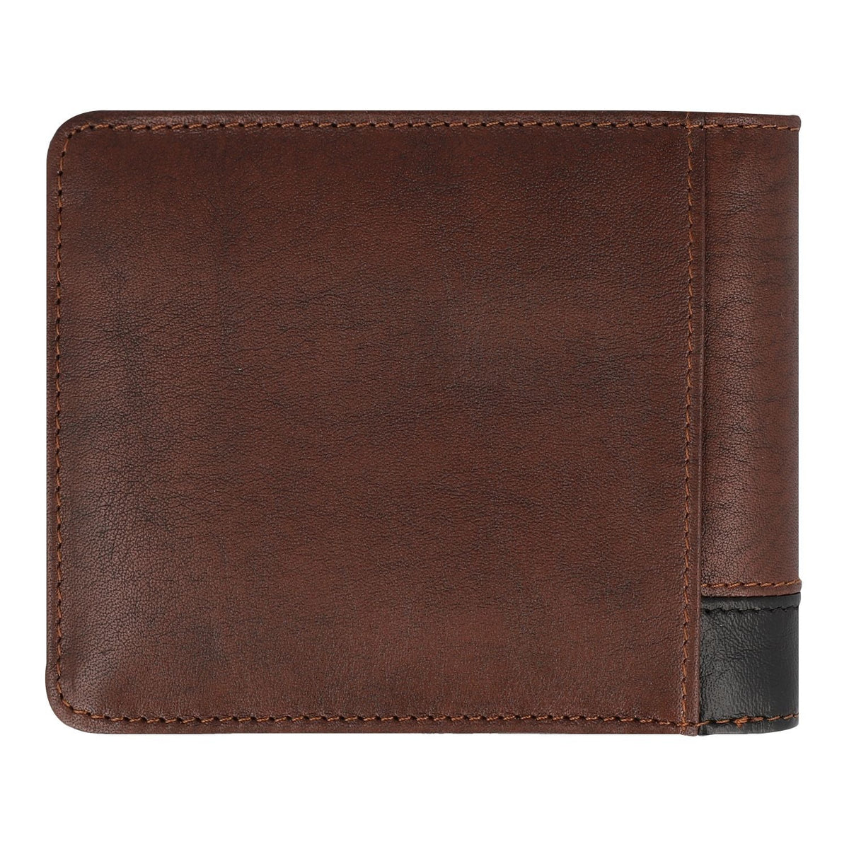 Crossing Antique Bi-fold Leather Wallet With Flap And Coin Pouch - Timber - Cafe