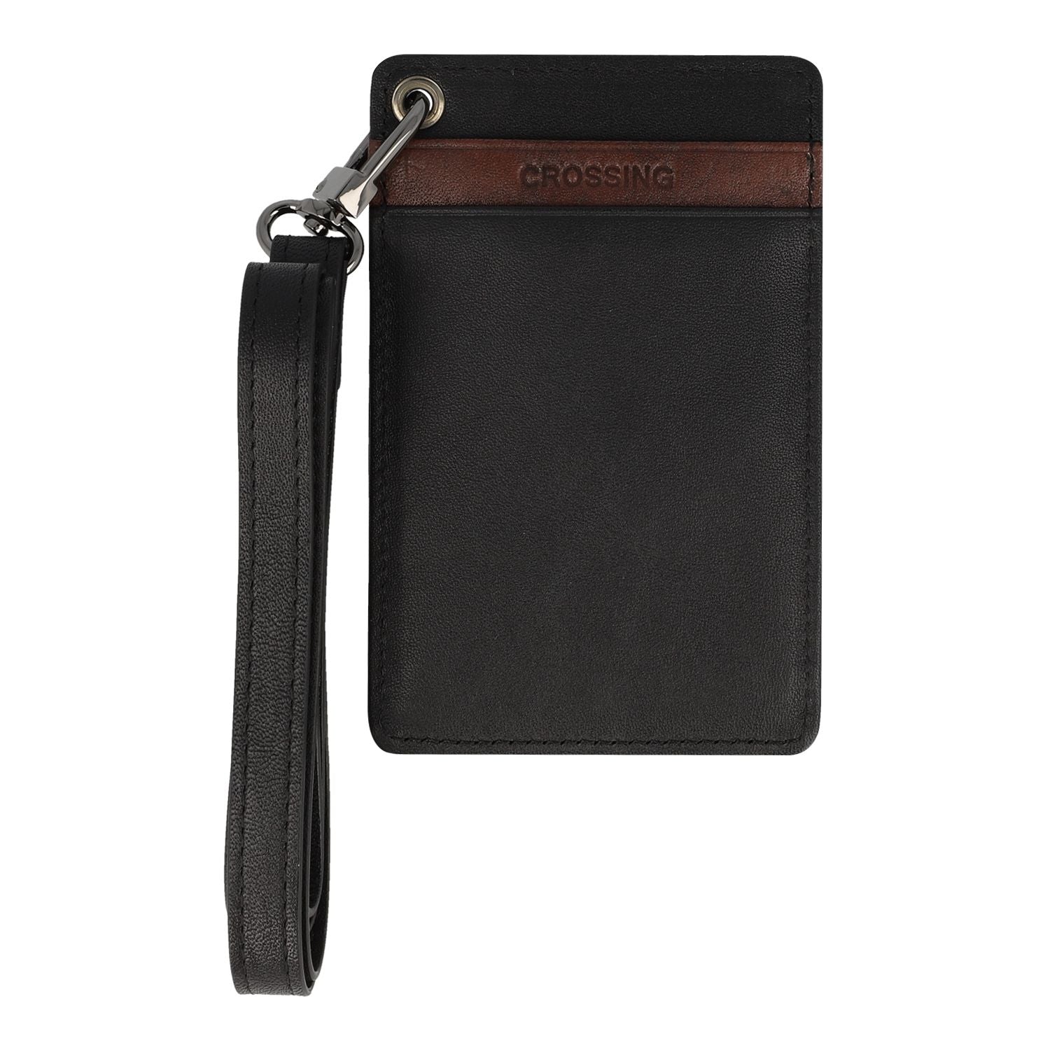 Crossing Antique Leather Lanyard - Timber - Black