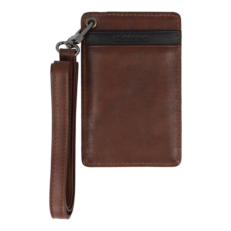 Crossing Antique Leather Lanyard - Timber - Cafe