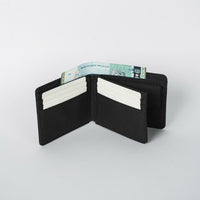 Crossing Bifold Wallet with Coin Pocket & Card Flap RFID - Black