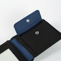 Crossing Bifold Wallet with Coin Pocket & Card Flap RFID - Black